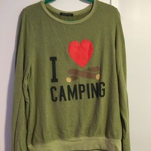 Wildfox I love camping sweater